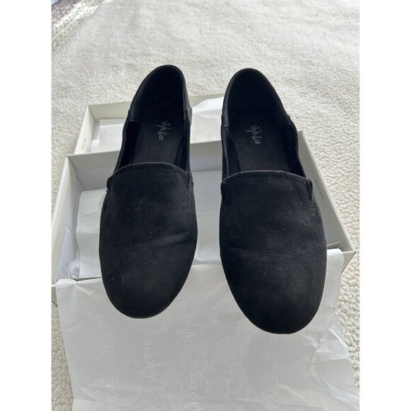 Style & Co Nixine Womens Faux Suede Flat Slip On Shoe Black US Size 10M - Picture 2 of 7